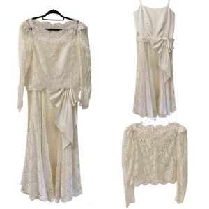 Vtg 80’s Edwardian Inspired Dress